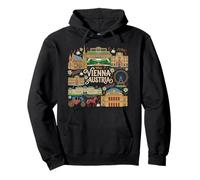 Viena, Austria, Viaje, Recuerdo, Ciudad, Monumento, Regalo turístico Sudadera con Capucha