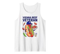 Viena Beef Veterano Fan Entusiasta Foo Chicago Lover Camiseta sin Mangas