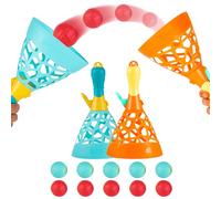 Viene con 2 cestas para atrapar y lanzar, 10 Pelotas de Juego para atrapar, Juguete Deportivo para Interiores y Exteriores para Edades de 5 años en adelante, niños y niñas