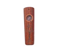 Viene Kazoo de Madera para Desatar la Creatividad Musical de los Amantes de la Música Adultos, Instrumento de Viento con 2 Membranas + 1 Arandela (Madera de Sapeli)