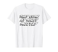 Vienen de Noche principalmente | Cotizar Aliens Camiseta gráfica económica, Hombre, Blanco, L