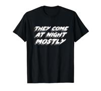 Vienen de Noche principalmente | Cotizar Aliens Camiseta gráfica económica, Hombre, Negro, M