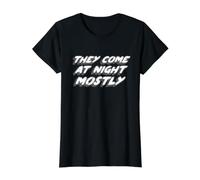 Vienen de Noche principalmente | Cotizar Aliens Camiseta gráfica económica, Mujer, Negro, S