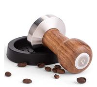 VIENESSO Tamper Set 51 mm - Coffee Stamp made of Stainless Steel and real Wood Handle…