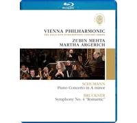 Schumann : concerto pour piano. bruckner : symphonie n° 4. argerich, mehta. [Francia] [Blu-ray]