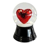 Vienna Snowglobe - Bola de Nieve con Bola de Cristal, Casi como la verdadera Nieve, diseño de corazón anodizado, 4,5 cm