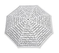 VIENNA WORLD Paraguas Plegable - Notas Musicales (Blanco) (21 cm)