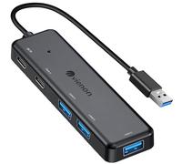 VIENON Hub USB 3.0 (5 en 1), divisor USB con 2 puertos USB C y 3 puertos USB A, extensor USB para portátil/PC, estación de acoplamiento USB multipuerto para MacBook, Mac Pro, Mac Mini, iMac, Surface