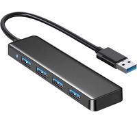 VIENON - Hub USB 3.0 de 4 puertos, divisor USB, expansor USB para laptop, Xbox, unidad flash, disco duro, consola, impresora, cámara, teclado, mouse
