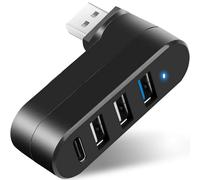 VIENON Hub USB 3.0 portátil de 4 puertos con 1 USB C, 1 USB 3.0, 2 USB 2.0, divisor USB expansor USB para laptop, coche, Mac Pro, iMac, MacBook Air, MacBook Pro, MacBook y más