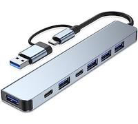 VIENON Hub USB C 7 en 1 de aluminio con puertos USB 3.0, USB 2.0 para MacBook Pro Air y más dispositivos