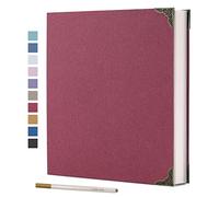 Vienrose Álbum de Fotos Autoadhesivo 40 Páginas Tapa Dura con Kit DIY Scrapbooking Libro de Recortes de Papel de 3 Anillos para Amantes Amigos Niños Aniversario de Boda Regalo