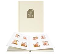 Vienrose Album de Fotos Mini 104 Bolsillos, Album Rigido Antiamarillento Portátil, Compatible con Fujifilm Instax Mini 12/11/9/8/90/25, Polaroid Snap PIC-300, Ideal para Viajes y Regalos, Beige