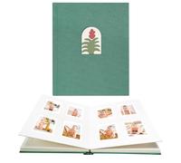 Vienrose Album de Fotos Mini 104 Bolsillos, Album Rigido Antiamarillento Portátil, Compatible con Fujifilm Instax Mini 12/11/9/8/90/25, Polaroid Snap PIC-300, Ideal para Viajes y Regalos, Verde