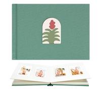 Vienrose Album de Fotos Mini 52 Bolsillos, Album Rigido Antiamarillento Portátil, Compatible con Fujifilm Instax Mini 12/11/9/8/90/25, Polaroid Snap PIC-300, Ideal para Viajes y Regalos, Verde