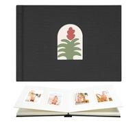 Vienrose - Álbum de fotos Polaroid 52 bolsillos, compatible con Fujifilm Instax Mini 12/11/99 y Polaroid Snap, páginas de escritura sin ácido, diseño de lujo con ventana transparente gris