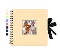 Vienrose Álbum Fotográfico de Álbum DIY Spiral Scrapbooking Álbumes de Recortes 20,5x20,5 cm 40 Páginas Negros Regalos de Valentino Boda Aniversario Nacimiento Bebé Cumpleaños y Recuerdos Familiares