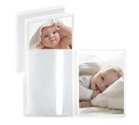 Vienrose Álbum Fotos 10x15 Set de 3 Álbum de Fotos Pequeño con Portada Personalizable 26 Bolsillos Superiores para 52 Fotos Diario Embarazo Libro Bebe Recuerdos, Transparente