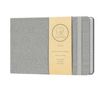 Vienrose Diarios De Acuarela, Cuadernos De Bocetos, Papel De Algodón, Prensado En Frío, Cuaderno De Acuarela Adecuado Para Técnicas Y Medios Mixtos 21×14 cm 1 Paquete Gris