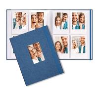 Vienrose Mini Álbum de Fotos Polaroid Libro 104 Bolsillos 86 x 54 mm Imágenes para Fujifilm Instax Mini 9 11 12 25 26 40 50s 90 Evo Z2300 Cámara Instantánea, Polaroid Snap Azul Paquete de 1