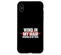 Viento En Mi Cabello Sabiduría En El Alma Libertad Aventura Espí Carcasa para iPhone XS MAX