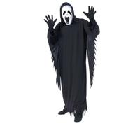 Viento Fuerte Disfraz de Fantasma Halloween Hombre Grim Reaper + Máscara Disfraz