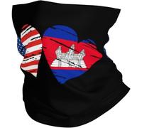 Viento Polvo Prueba Cuello Pañuelo Bandera de Puerto Rico Sombreros Bufanda Facial 26X30cm para Pesca,Caza,Ciclismo