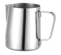 VIER Jarra Leche Barista capacidad 350 ml Acero Inoxidable 304, con Marca de Medición (onzas y ml) Jarra Cafe para Capuchino, Espresso, Latte Art.