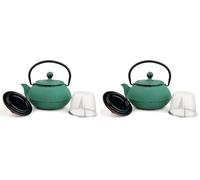 Vier M151135 - Tetera de hierro colado 0.34 l verde (Paquete de 2)