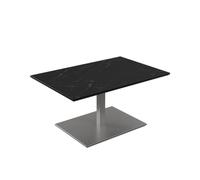 Vierhaus Mesa de Centro Marmara Nero HPL, Color Negro, 90/60/47-65 cm
