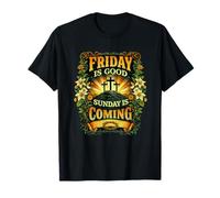 Viernes Santo Cristiano Jesucristo Crucifixión Resurrección Camiseta