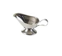 Vierta la salsa en el plato Salsa sin goteo de sal para labios especias, salsa, barco, cocina, restaurante, salsa de carne, labio, salsa de acero inoxidable, caja de almacenamiento, servidor de