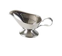 Vierta la salsa en el plato Salsa sin goteo de sal para labios especias, salsa, barco, cocina, restaurante, salsa de carne, labio, salsa de acero inoxidable, caja de almacenamiento, servidor de