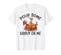 Vierte un Poco de Salsa en mí Divertido festín de Pavo Camiseta gráfica económica