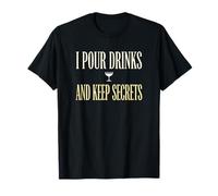Vierto Bebidas y guardo Secretos Camarero Profesional Camiseta