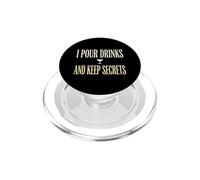 Vierto Bebidas y guardo Secretos Camarero Profesional PopSockets PopGrip para MagSafe