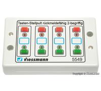 Viessmann 5549 Panel De Control Universal, Con Retroalimentación, De 2 Botones