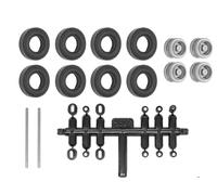 Viessmann 8423 Kit de Modificación Neumáticos Goma Kibri Remolque, Zwillingsber.