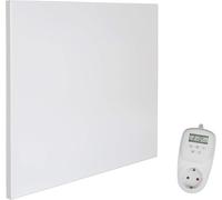 VIESTA® Calentador de pared infrarrojo con termostato [Control remoto+WIFI] - Panel de infrarrojos de cristal de carbono App Controlable - 400W (Modelo TH12 WIFI-400W)