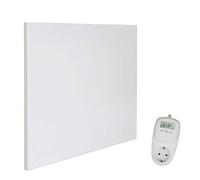 VIESTA H400 - Panel calefactor por infrarrojos (400 W, 60 x 60 cm, cristal de carbono, sin marco, IP20, TÜV/GS, protección contra sobrecalentamiento, 98% 70-90 °C, 100.000 h, incluye termostato TH10