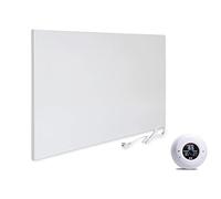 VIESTA® H600 Calefacción por infrarrojos 600 W - Panel 60×100 cm, Carbon Crystal, sin marco, pared/techo, IP20, TÜV/GS, protección contra sobrecalentamiento, incl. termostato inalámbrico TH20