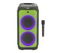 Vieta Pro - Altavoz Bluetooth 5.3 Autoamplificado Portátil 500W, Micrófono Inalámbrico, Karaoke, Auracast, Batería 10 h, Entrada AUX y USB, MP3, TWS, Sonido Potente para Fiestas y Eventos | Party 220