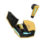 Vieta Pro Auriculares Inalámbricos con Bluetooth 5.3, Control Táctil y Manos Libres. Cascos con Micrófono y Batería Duración 15h. Auriculares de Botón con Caja de Carga | Transformer Amarillo y Negro