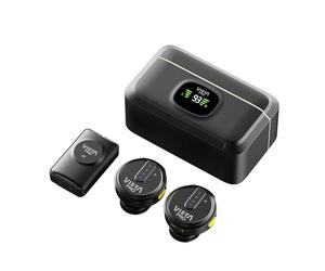 Vieta Pro Dos Micrófonos ENC Inalámbricos de Pinza magnética, Caja de Carga y 10H de Batería. Tipo Lavalier con Cancelación de Ruido USB-C y Lightning, Micro de Solapa | Podcast Vlogs Influencer Plus