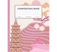 Vietnam Retro Pink Composition Book: Pretty College Ruled Notebook for Class Notes & Everyday Writing | Warm Pastel Travel Cover | 110 Pages | 7.5 x 9.25 in