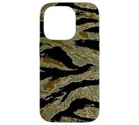 Vietnam Tiger Stripe Camo Vietnamita del Sur Laos Camboya Carcasa para iPhone 14 Pro