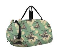Vietnam War Veterans Day Avión Bolsa de gimnasio con compartimento para zapatos, multifuncional, bolsa de lona para fin de semana, para viajes, natación, baile, ballet bolsas de viaje para hombre