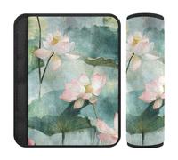 Vietnam Water Lily Flower Beauty Summer Flowers - Paquete de 2 fundas para asientos de coche, más comodidad de conducción, soporte para el cuello del asiento de coche para avión