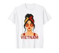Vietnamese Girl Vietnam Flag Vietnamese Girlfriend Wife Camiseta