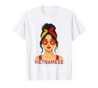 Vietnamese Girl Vietnam Flag Vietnamese Girlfriend Wife Camiseta